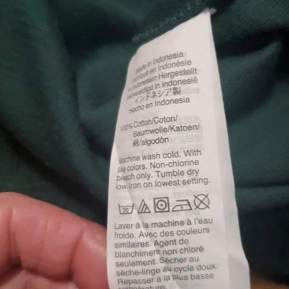 NWT MADEWELL TEXTURE&THREAD FULL SLEEVE DEEP GREEN V-NECK BLOUSE SIZE SMALL - Picture 8 of 9